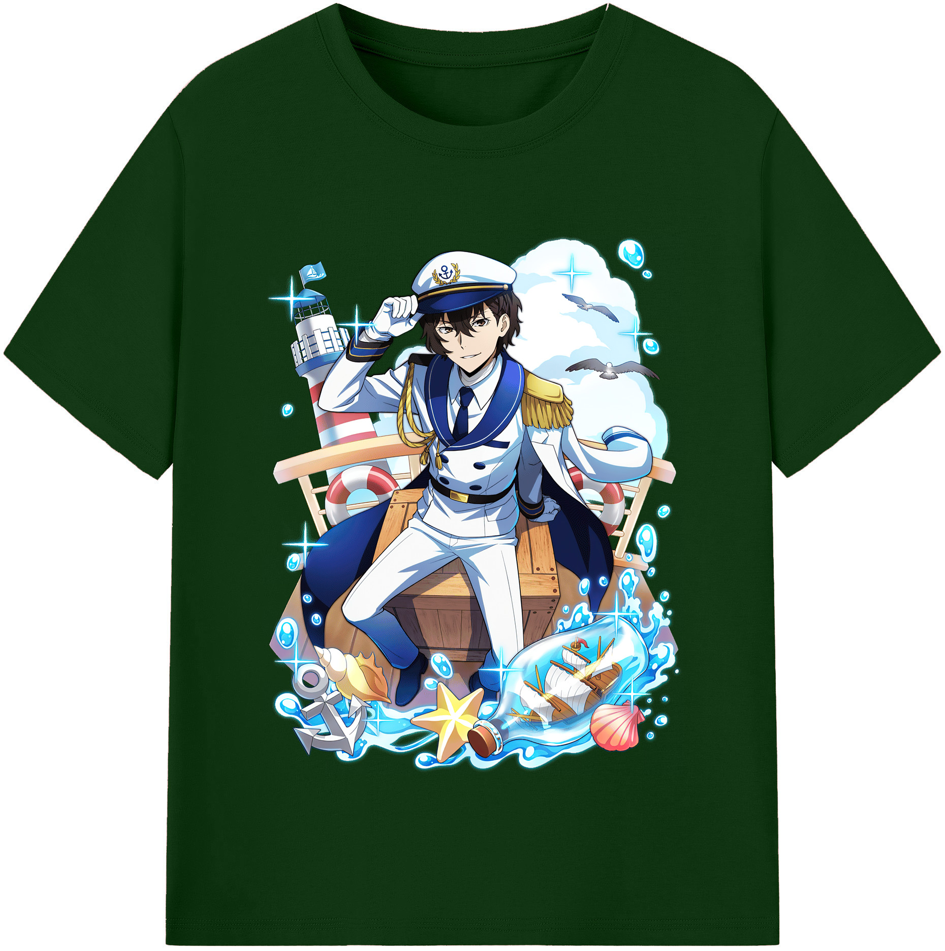 （画像用） 文豪ストレイドッグス Bungo Stray Dogs 綿100％半袖Tシャツ（フロントプリント）